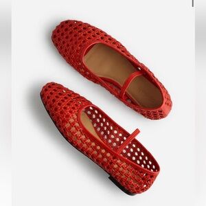 Madewell • NWOB • Greta Ballet Flat Woven Leather